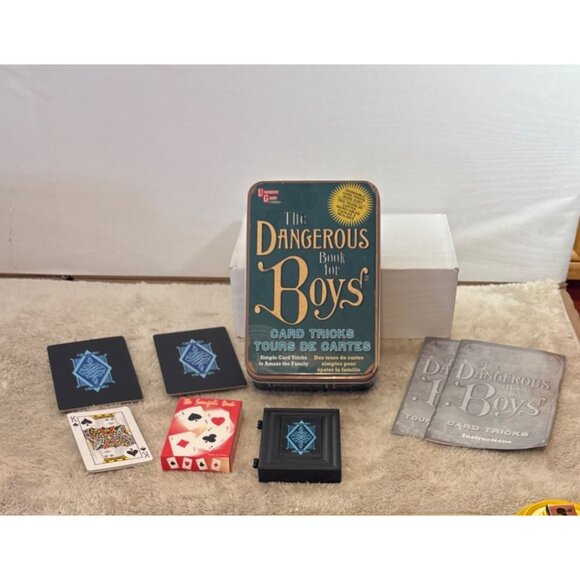 The Dangerous Book For Boys Card Tricks Set W/ Svengali Deck & Instructions - Picture 3 of 9